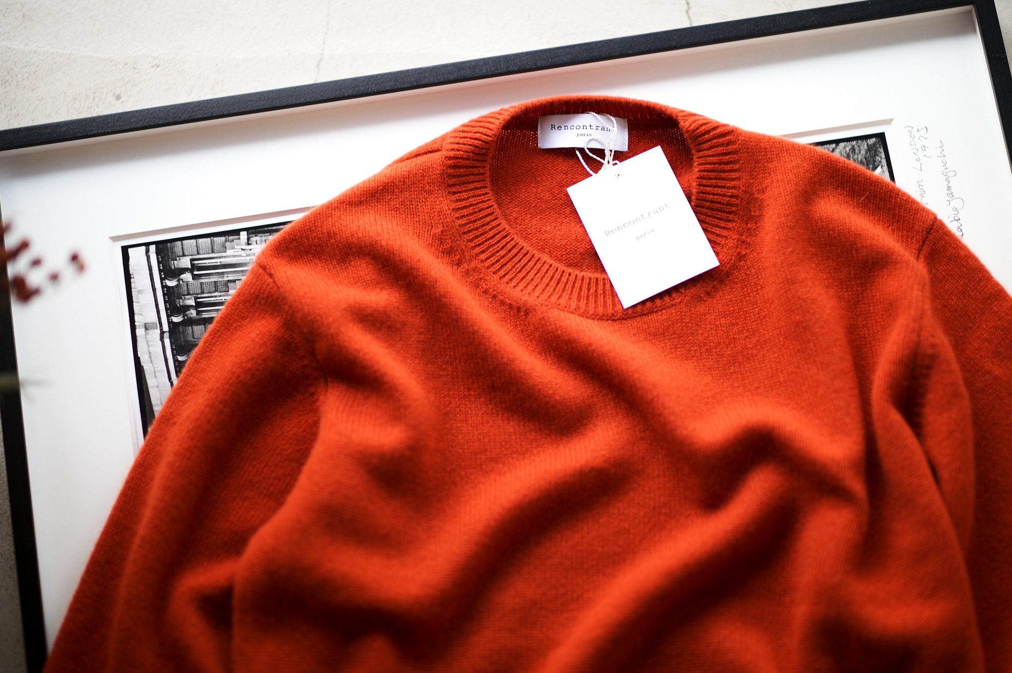 RENCONTRANT (レンコントラント) Cashmere Crew Neck Sweater (クルー