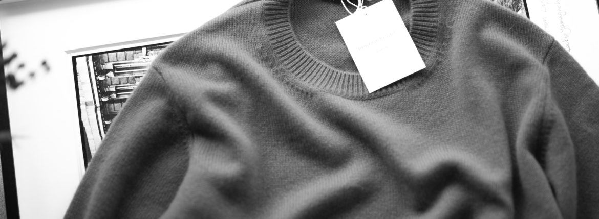 RENCONTRANT (レンコントラント) Cashmere Sweater ミドルゲージ カシミヤクルーネックセーター ORANGE (オレンジ) 愛知 名古屋 Alto e Diritto altoediritto アルトエデリット カシミア