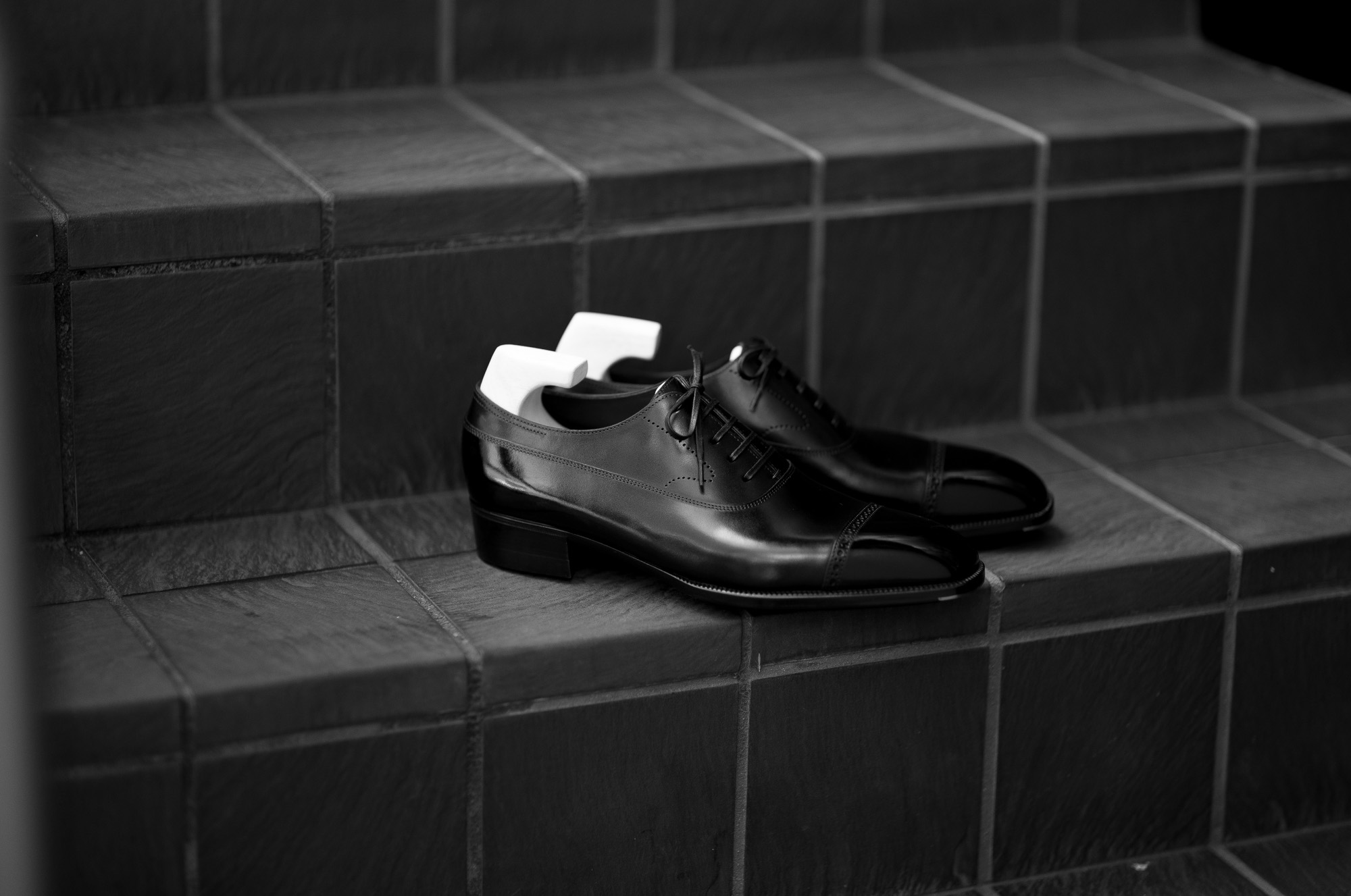 Yohei Fukuda "BESPOKE" H/C Celeste Black Box Calf 2022 ヨヘイフクダ ビスポーク シングルモンク ブラックボックスカーフ ヨウヘイフクダ ビスポーク セミオーダー クラシック オックスフォード ブラックカーフ 愛知 名古屋 Alto e Diritto altoediritto アルトエデリット