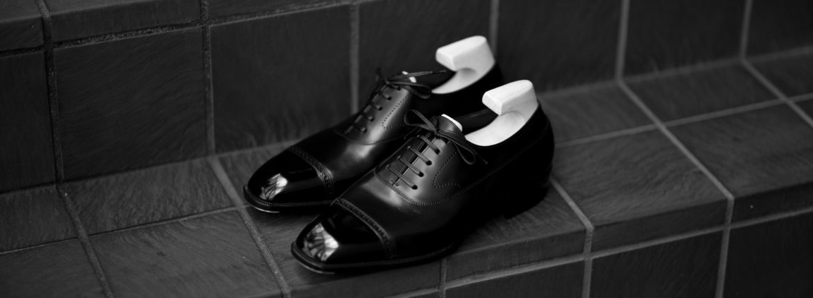 Yohei Fukuda "BESPOKE" H/C Celeste Black Box Calf 2022 ヨヘイフクダ ビスポーク シングルモンク ブラックボックスカーフ ヨウヘイフクダ ビスポーク セミオーダー クラシック オックスフォード ブラックカーフ 愛知 名古屋 Alto e Diritto altoediritto アルトエデリット