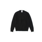 BIBLIOTHECA (ビブリオテカ) Baby Cashmere Crew Neck Sweater (ベビーカシミヤ クルーネック セーター) Loropiana (ロロピアーナ) Baby Cashmere 100% 7ゲージ ベビーカシミヤ ニット セーター BLACK (ブラック・22) MADE IN ITALY (イタリア製) 2022秋冬新作のイメージ