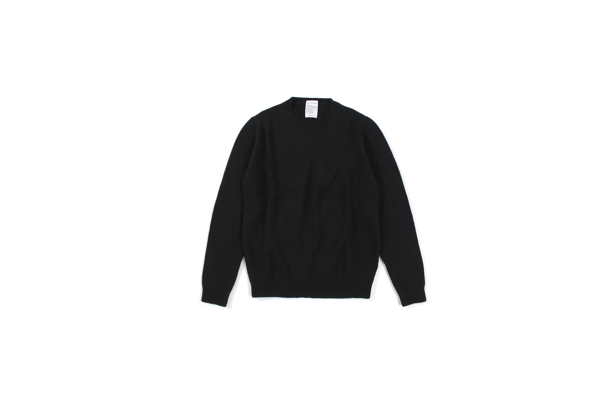 BIBLIOTHECA (ビブリオテカ) Baby Cashmere Crew Neck Sweater (ベビーカシミヤ クルーネック セーター) Loropiana (ロロピアーナ) Baby Cashmere 100% 7ゲージ ベビーカシミヤ ニット セーター BLACK (ブラック・22) MADE IN ITALY (イタリア製) 2022秋冬新作 【入荷しました】【フリー分発売開始】愛知 名古屋 Alto e Diritto altoediritto アルトエデリット