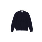 BIBLIOTHECA (ビブリオテカ) Baby Cashmere Crew Neck Sweater (ベビーカシミヤ クルーネック セーター) Loropiana (ロロピアーナ) Baby Cashmere 100% 7ゲージ ベビーカシミヤ ニット セーター NAVY (ネイビー・17) MADE IN ITALY (イタリア製) 2022秋冬新作のイメージ