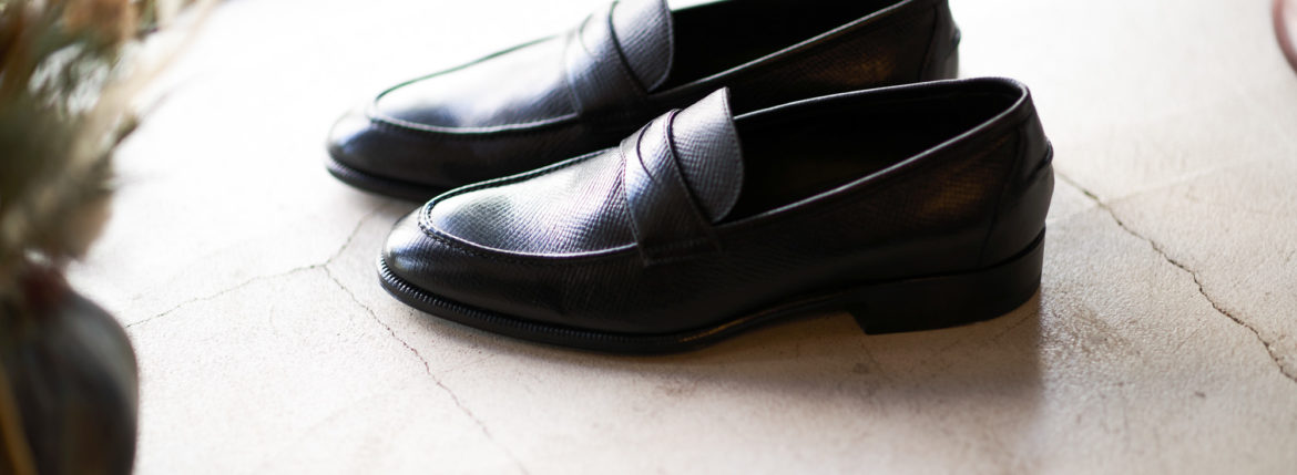 ENZO BONAFE (エンツォボナフェ) ART. EB-08 Coin Loafer HAAS UTAH CALF ハース社 ユタカーフ コイン ローファー NERO (ブラック) made in italy (イタリア製) 2022秋冬新作のイメージ