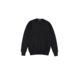 FEDELI (フェデリ) Silk Cashmere Crew Neck Sweater シルクカシミア クルーネック セーター BLACK (ブラック・9) made in italy (イタリア製) 2022 秋冬新作のイメージ
