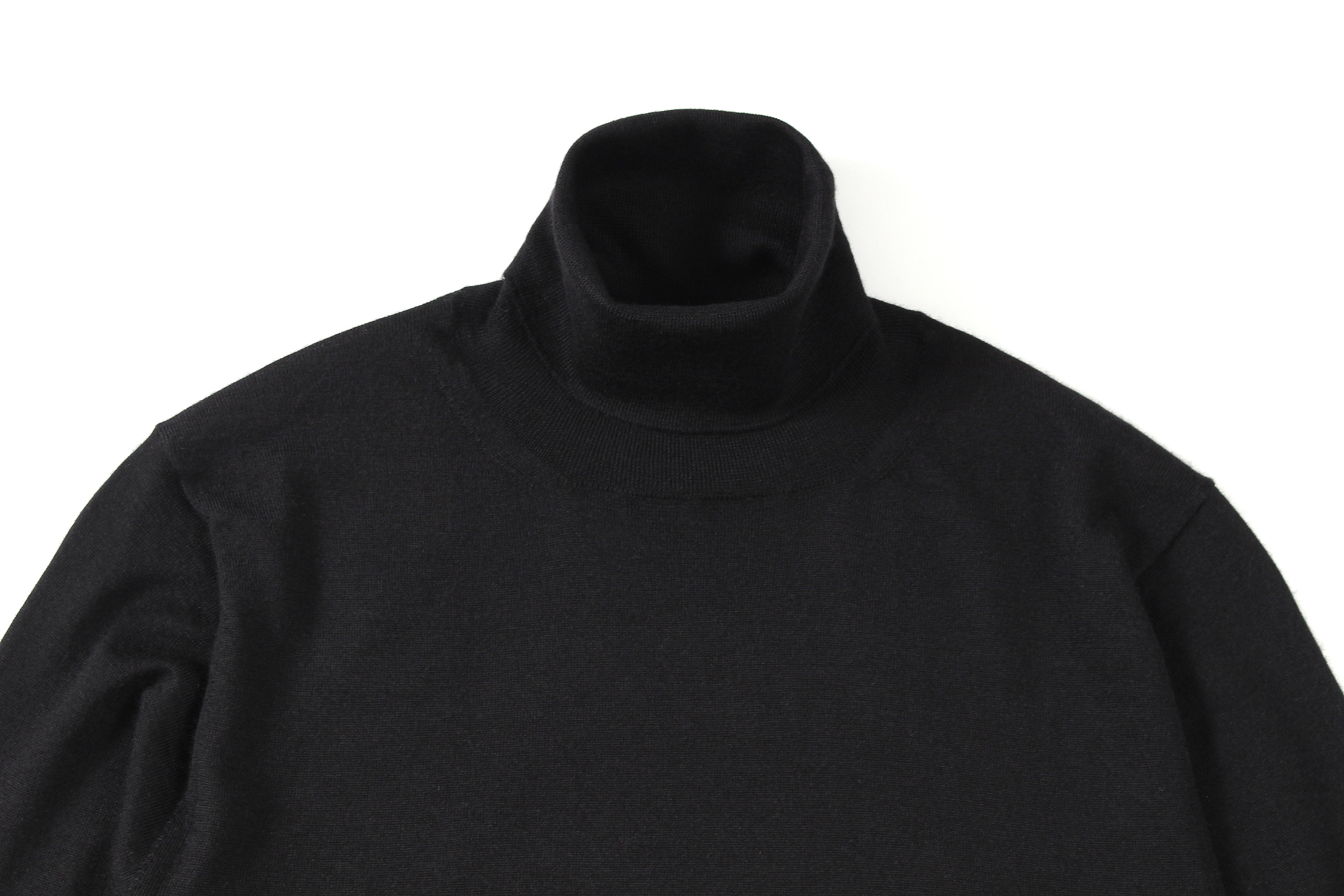 FEDELI (フェデリ) Silk Cashmere Crew Neck Sweater シルクカシミア クルーネック セーター BLACK (ブラック・9) made in italy (イタリア製) 2022 秋冬 【ご予約受付中】愛知 名古屋 Alto e Diritto altoediritto アルトエデリット