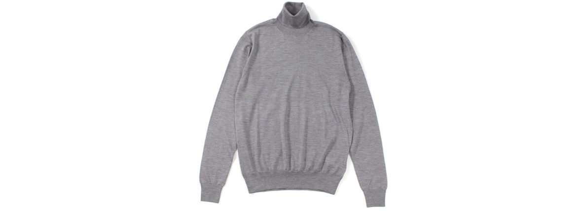 FEDELI (フェデリ) Silk Cashmere Crew Neck Sweater シルクカシミア クルーネック セーター GRAY (グレー・6) made in italy (イタリア製) 2022 秋冬 【ご予約受付中】愛知 名古屋 Alto e Diritto altoediritto アルトエデリット