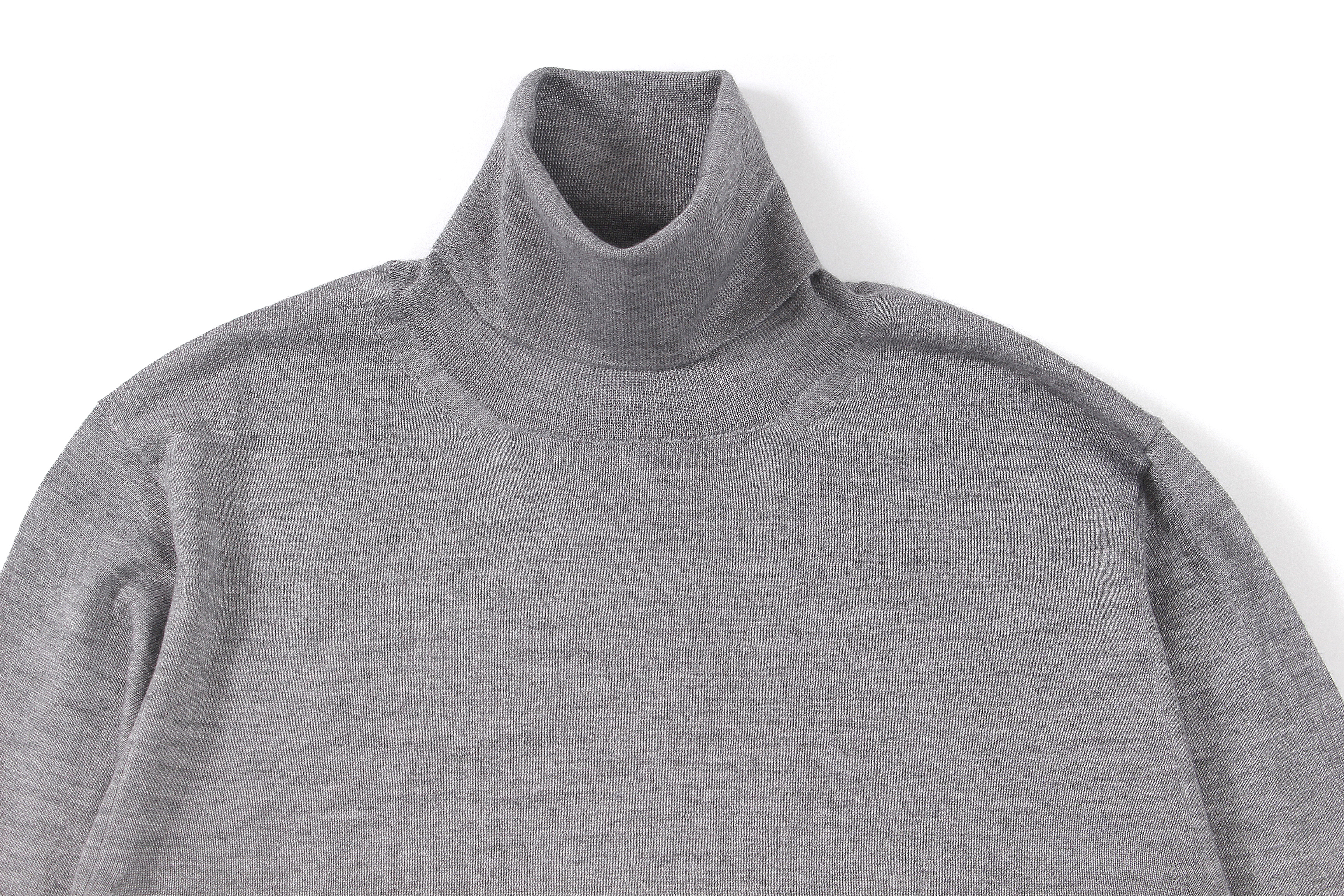 FEDELI (フェデリ) Silk Cashmere Crew Neck Sweater シルクカシミア クルーネック セーター GRAY (グレー・6) made in italy (イタリア製) 2022 秋冬 【ご予約受付中】愛知 名古屋 Alto e Diritto altoediritto アルトエデリット