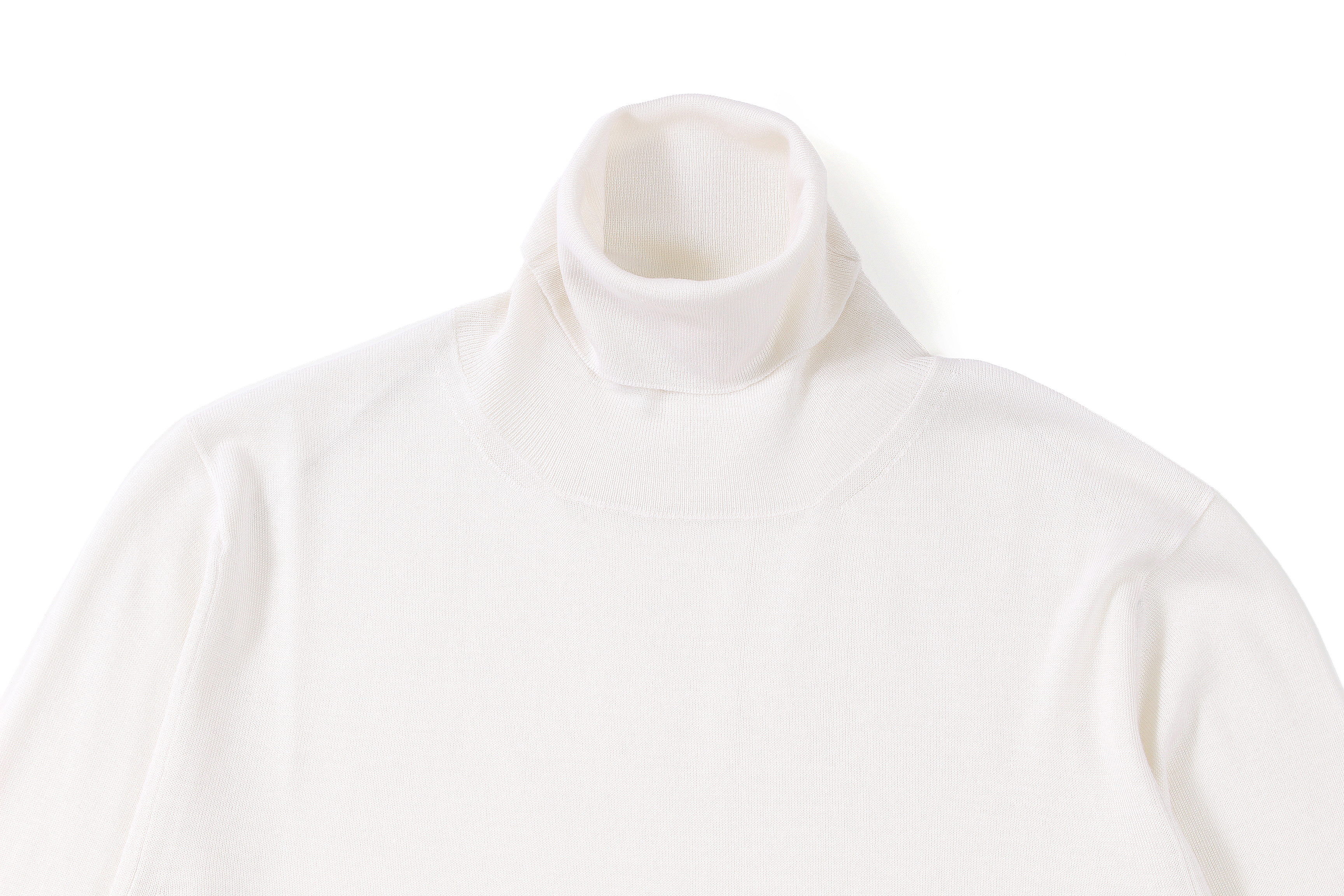 FEDELI (フェデリ) Silk Cashmere Crew Neck Sweater シルクカシミア クルーネック セーター WHITE (ホワイト・22) made in italy (イタリア製) 2022 秋冬 【ご予約受付中】愛知 名古屋 Alto e Diritto altoediritto アルトエデリット