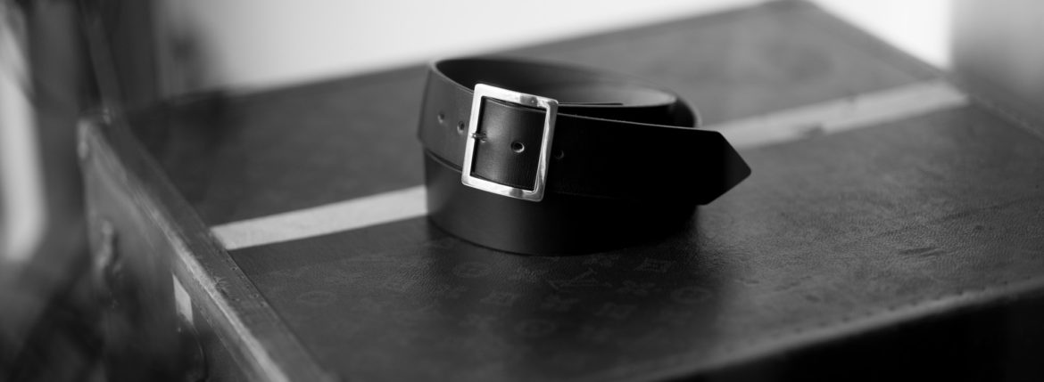 FIXER(フィクサー) FBL-01 CLASSIC LEATHER BELT 925 STERLING SILVER(925スターリングシルバー) クラシック レザーベルト BLACK(ブラック) フィクサー エフビーエル01 ブラック レザーベルト 愛知 名古屋 Alto e Diritto altoediritto アルトエデリット