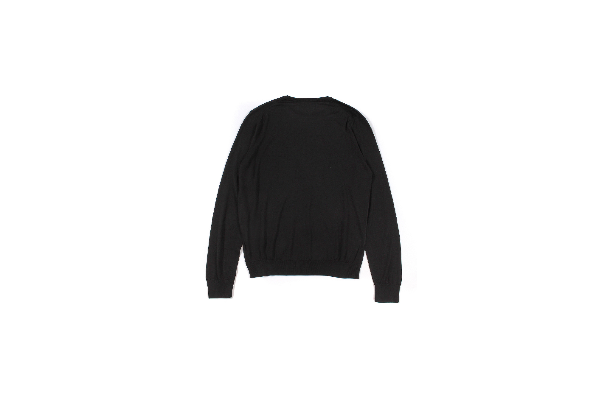 Gran Sasso (グランサッソ) Silk Knit Crew Neck Sweater (シルク ニット クルーネック セーター) SETA (シルク 100%) シルクニット セーター BLACK (ブラック・099) made in italy (イタリア製) 2022秋冬 愛知 名古屋 Alto e Diritto altoediritto アルトエデリット