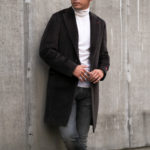 ISAIA (イザイア) PORTOFINO (ポルトフィーノ) Gruppo 5 アルパカ シャギー チェスターコート BROWN (ブラウン・460) Made in italy (イタリア製) 2022 秋冬新作のイメージ