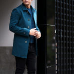 ISAIA (イザイア) CAPPOTTO (カッポット) Gruppo 7 カシミア カーコート BLUE GREEN (ブルー グリーン・540) Made in italy (イタリア製) 2022秋冬 【Special Model】のイメージ