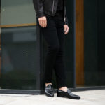 ISAMU KATAYAMA BACKLASH (イサムカタヤマ バックラッシュ) Stretch Skinny Denim Pants ストレッチ スキニー デニム パンツ BLACK (ブラック) MADE IN JAPAN (日本製) 2022 【Alto e Diritto別注】【Special Model】【入荷しました】【フリー分発売開始】のイメージ