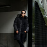 MOORER (ムーレー) SAPPORO-GF (サッポロ) ホワイトグースダウン ナイロン ダウンジャケット NERO (ブラック) Made in italy (イタリア製) 2022秋冬新作のイメージ