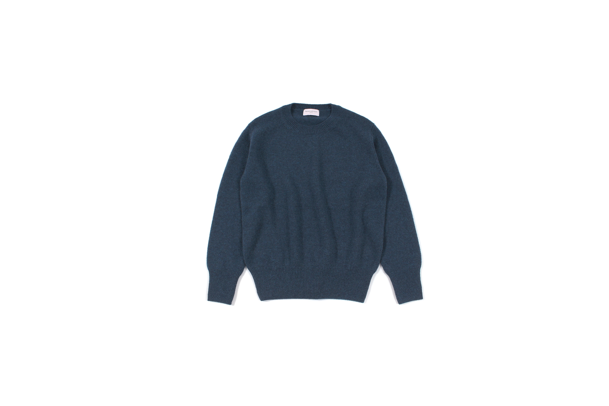 RENCONTRANT (レンコントラント) Cashmere Crew Neck Sweater (クルーネック セーター) Cashmere 100% ミドルゲージ カシミヤ ニット セーター ATRANTIC DEEP (ブルー) MADE IN JAPAN (日本製) 2022 秋冬新作 【入荷しました】【フリー分発売開始】愛知 名古屋 Alto e Diritto altoediritto アルトエデリット