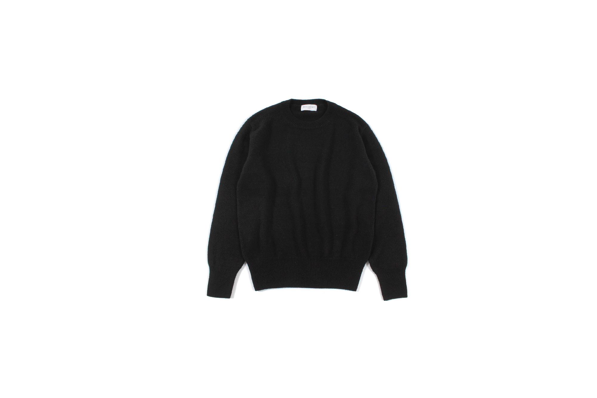 RENCONTRANT (レンコントラント) Cashmere Crew Neck Sweater (クルーネック セーター) Cashmere 100% ミドルゲージ カシミヤ ニット セーター BLACK (ブラック) MADE IN JAPAN (日本製) 2022 秋冬新作 【入荷しました】【フリー分発売開始】愛知 名古屋 Alto e Diritto altoediritto アルトエデリット