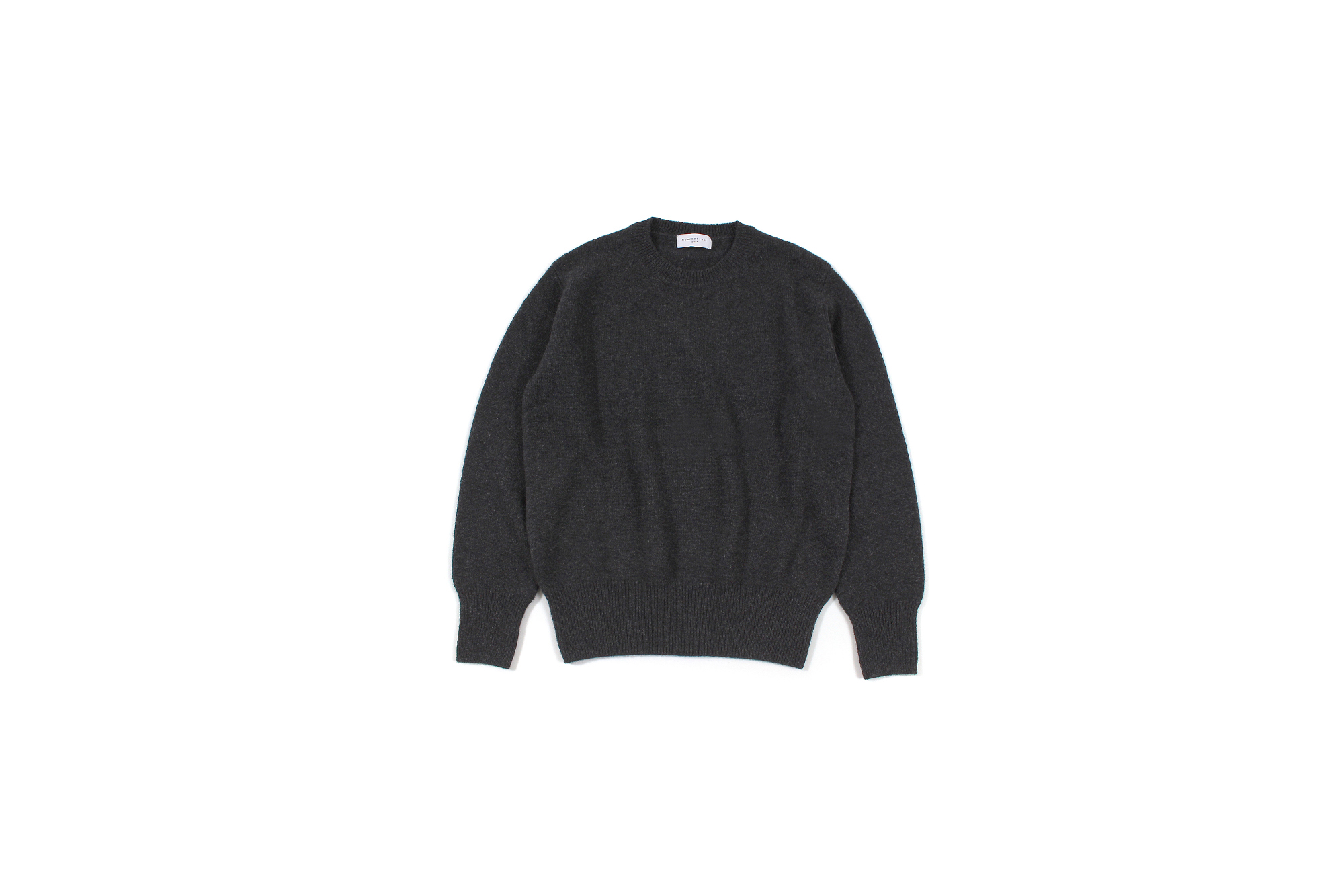 RENCONTRANT (レンコントラント) Cashmere Crew Neck Sweater (クルーネック セーター) Cashmere 100% ミドルゲージ カシミヤ ニット セーター CROW (チャコール) MADE IN JAPAN (日本製) 2022 秋冬新作 【入荷しました】【フリー分発売開始】愛知 名古屋 Alto e Diritto altoediritto アルトエデリット