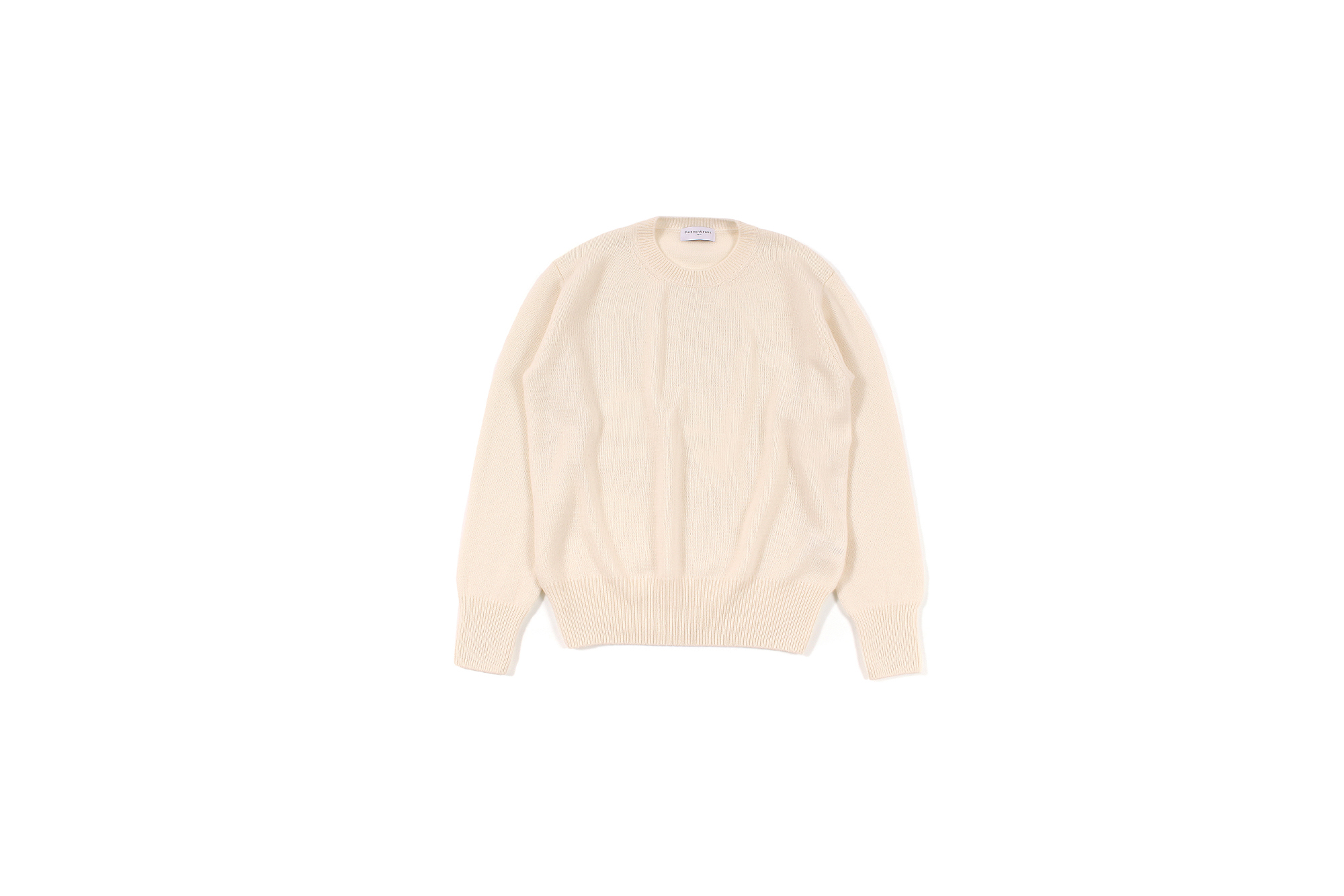 RENCONTRANT (レンコントラント) Cashmere Crew Neck Sweater (クルーネック セーター) Cashmere 100% ミドルゲージ カシミヤ ニット セーター GARDENIA (ホワイト) MADE IN JAPAN (日本製) 2022 秋冬新作 【入荷しました】【フリー分発売開始】愛知 名古屋 Alto e Diritto altoediritto アルトエデリット