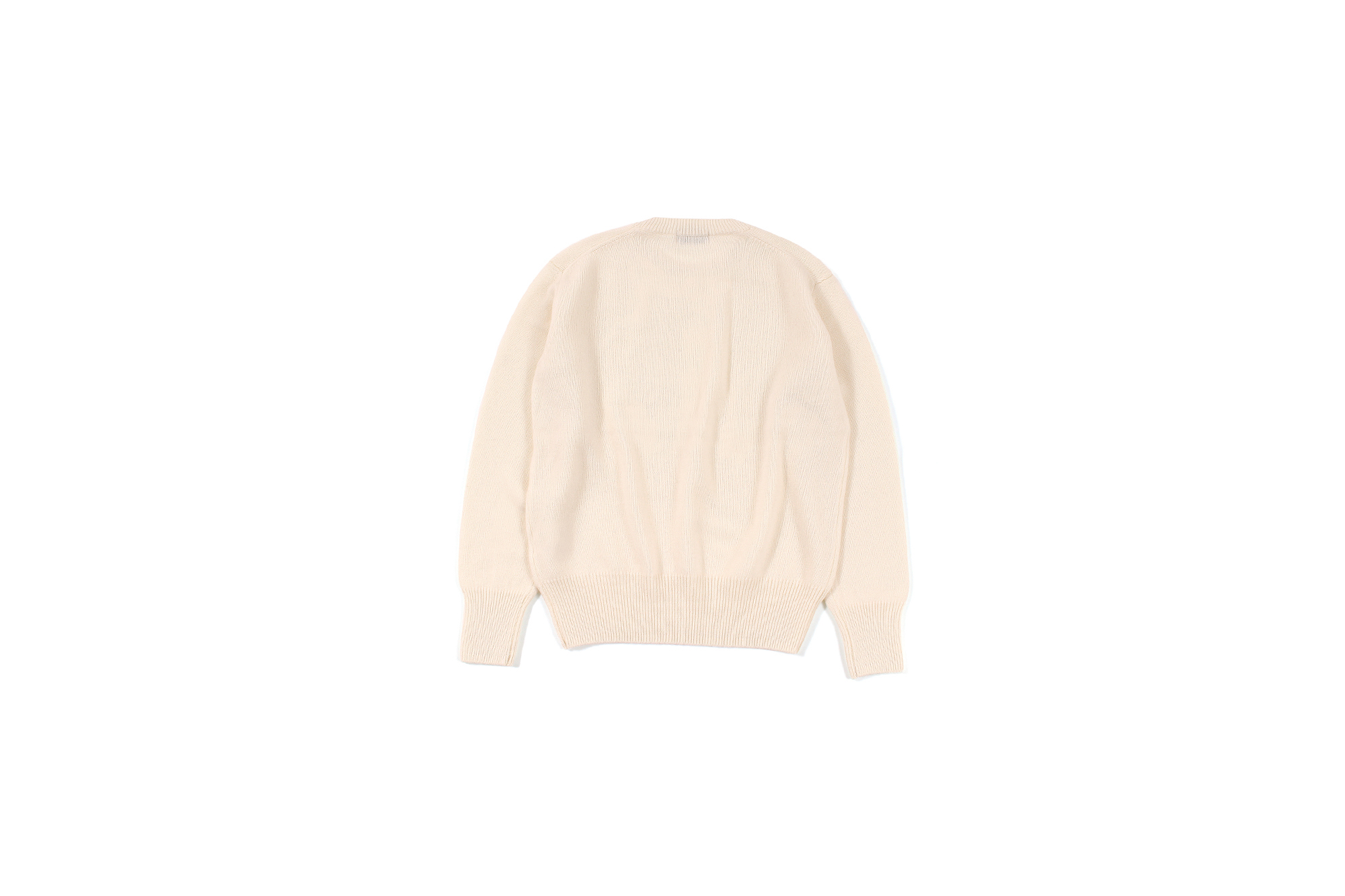 RENCONTRANT (レンコントラント) Cashmere Crew Neck Sweater (クルーネック セーター) Cashmere 100% ミドルゲージ カシミヤ ニット セーター GARDENIA (ホワイト) MADE IN JAPAN (日本製) 2022 秋冬新作 【入荷しました】【フリー分発売開始】愛知 名古屋 Alto e Diritto altoediritto アルトエデリット