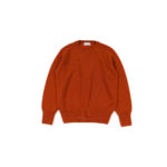 RENCONTRANT (レンコントラント) Cashmere Crew Neck Sweater (クルーネック セーター) Cashmere 100% ミドルゲージ カシミヤ ニット セーター RAGING BULL (オレンジ) MADE IN JAPAN (日本製) 2022 秋冬新作のイメージ