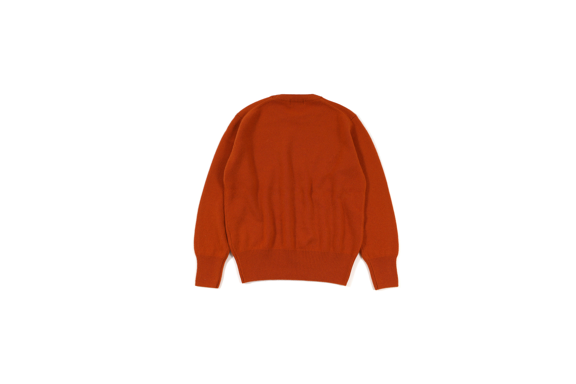 RENCONTRANT (レンコントラント) Cashmere Crew Neck Sweater (クルーネック セーター) Cashmere 100% ミドルゲージ カシミヤ ニット セーター RAGING BULL (オレンジ) MADE IN JAPAN (日本製) 2022 秋冬新作 【入荷しました】【フリー分発売開始】愛知 名古屋 Alto e Diritto altoediritto アルトエデリット