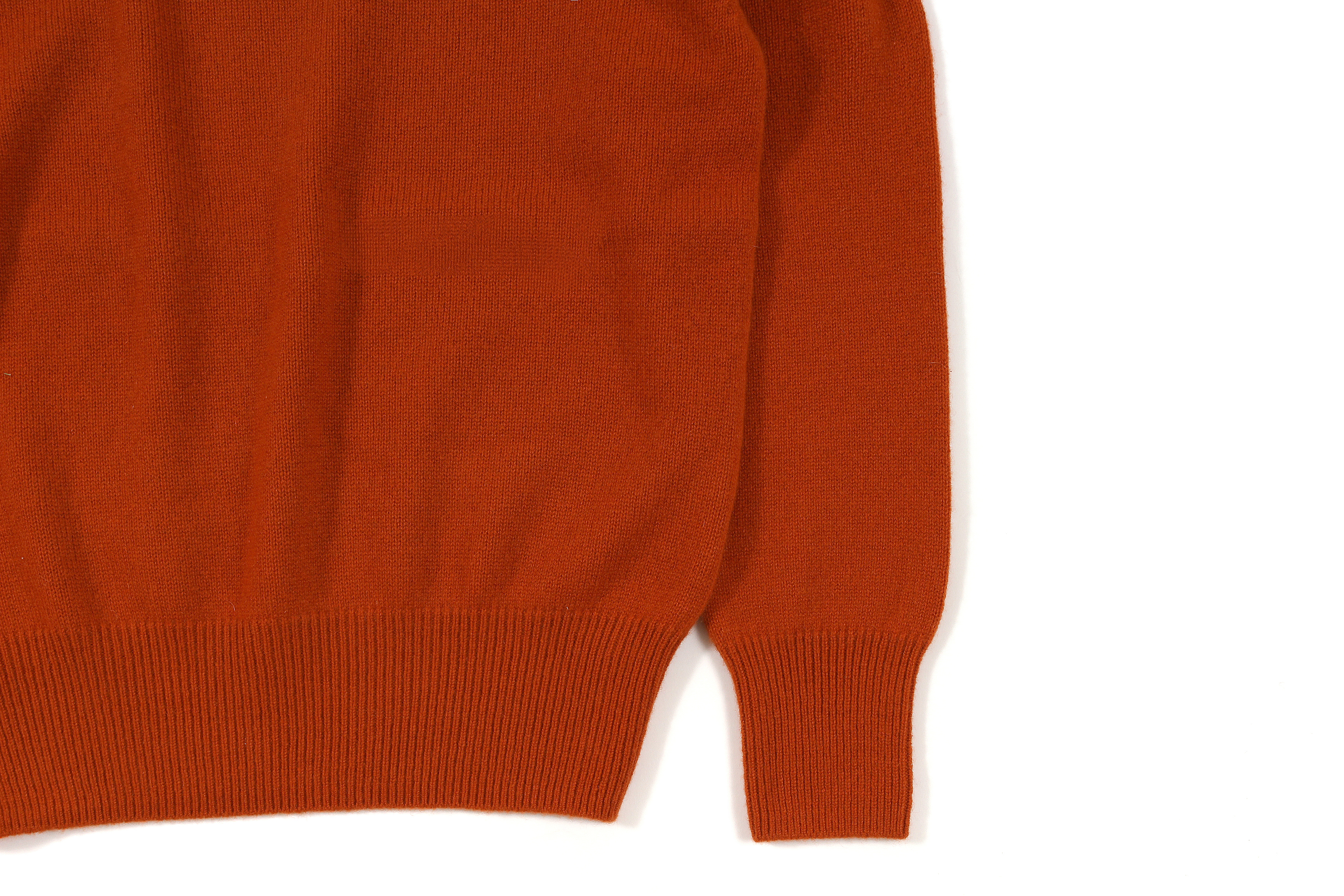 RENCONTRANT (レンコントラント) Cashmere Crew Neck Sweater (クルーネック セーター) Cashmere 100% ミドルゲージ カシミヤ ニット セーター RAGING BULL (オレンジ) MADE IN JAPAN (日本製) 2022 秋冬新作 【入荷しました】【フリー分発売開始】愛知 名古屋 Alto e Diritto altoediritto アルトエデリット