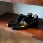 Yohei Fukuda "MTO" Split Toe Derby Shoes Black Vintage Black 2022 ヨウヘイフクダ スプリットトゥーダービーシューズ ドレスシューズ 愛知 名古屋 Alto e Diritto altoediritto アルトエデリット Half Rubber Round Toe High Shine シューツリー