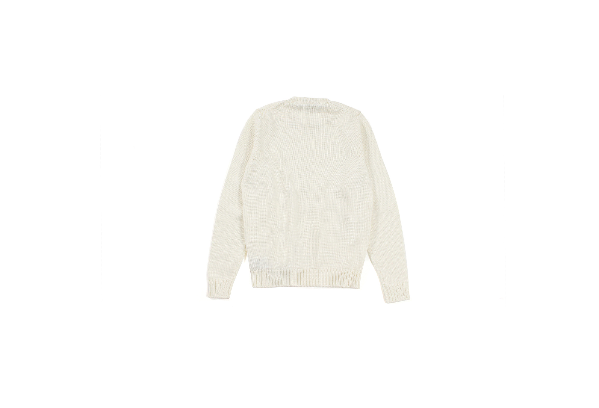 ZANONE (ザノーネ) Crew Neck Sweater (クルーネック セーター) VIRGIN WOOL 100% 5ゲージ ウールニット セーター WHITE (ホワイト・Z3623) 2022秋冬新作 愛知 名古屋 Alto e Diritto altoediritto アルトエデリット