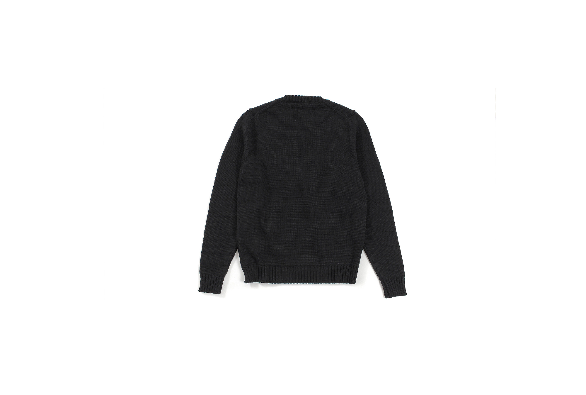 ZANONE (ザノーネ) Crew Neck Sweater (クルーネック セーター) VIRGIN WOOL 100% 5ゲージ ウールニット セーター BLACK (ブラック・Z0015) 2022秋冬新作 愛知 名古屋 Alto e Diritto altoediritto アルトエデリット