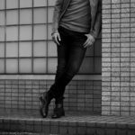 cuervo bopoha (クエルボ ヴァローナ) Sartoria Collection (サルトリア コレクション) Bal (バル) BLACK COMFORT DENIM ダメージウォッシュ タイトフィット ストレッチ デニム パンツ BLACK DAMAGE (ブラックダメージ) MADE IN JAPAN (日本製) 2022秋冬新作のイメージ