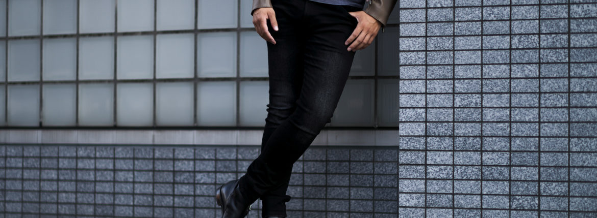 cuervo bopoha (クエルボ ヴァローナ) Sartoria Collection (サルトリア コレクション) Bal (バル) BLACK COMFORT DENIM ダメージウォッシュ タイトフィット ストレッチ デニム パンツ BLACK DAMAGE (ブラックダメージ)　MADE IN JAPAN (日本製) 2022秋冬新作 愛知 名古屋 Alto e Diritto altoediritto アルトエデリット