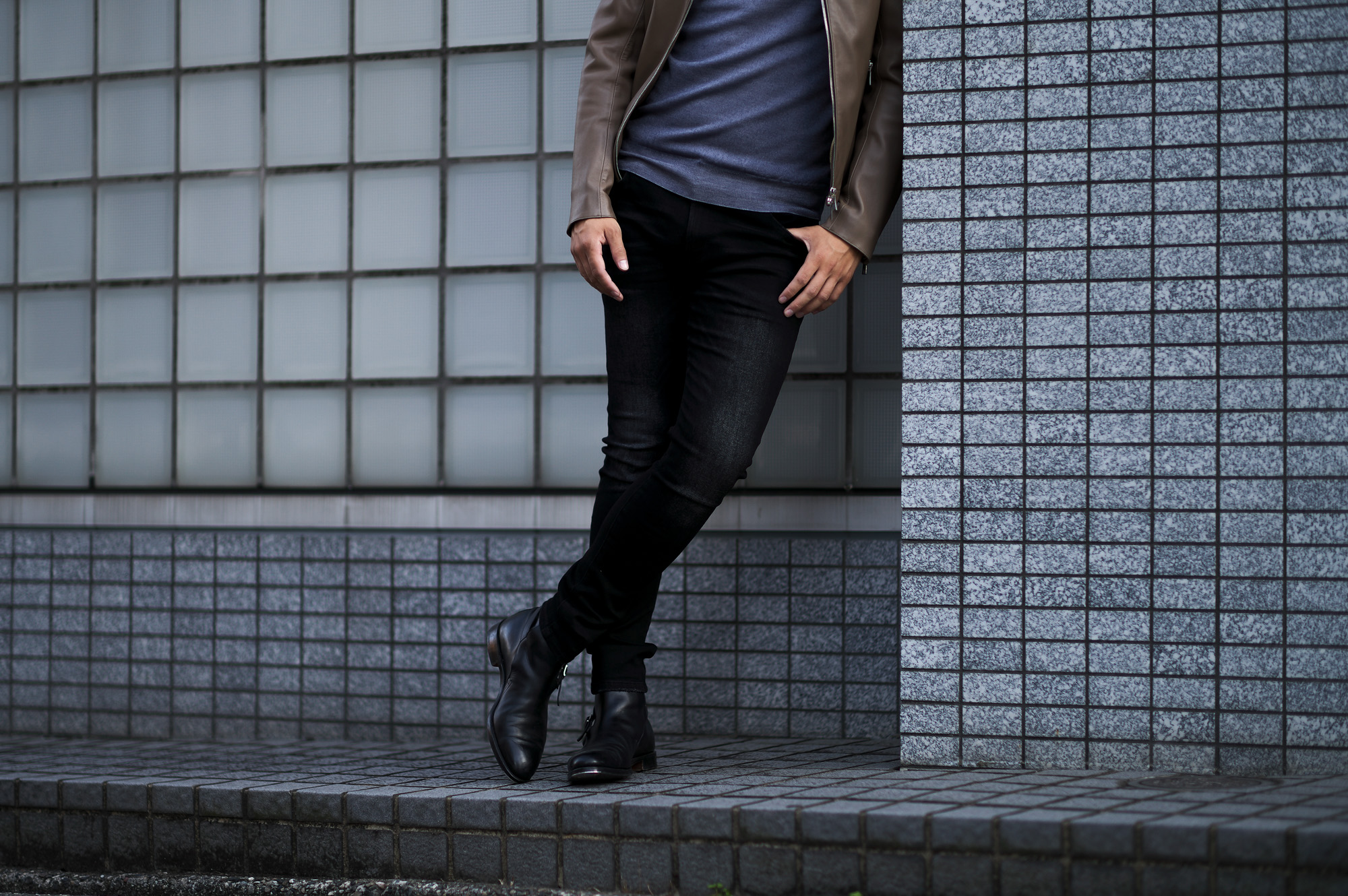 cuervo bopoha (クエルボ ヴァローナ) Sartoria Collection (サルトリア コレクション) Bal (バル) BLACK COMFORT DENIM ダメージウォッシュ タイトフィット ストレッチ デニム パンツ BLACK DAMAGE (ブラックダメージ)　MADE IN JAPAN (日本製) 2022秋冬新作 愛知 名古屋 Alto e Diritto altoediritto アルトエデリット