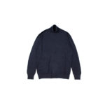 cuervo bopoha (クエルボ ヴァローナ) Sartoria Collection (サルトリア コレクション) John (ジョン) 27G STONE WASH WOOL (27ゲージストーンウォッシュウール) タートルネック セーター NAVY (ネイビー) made in italy (イタリア製) 2022秋冬新作 【入荷しました】【フリー分発売開始】のイメージ