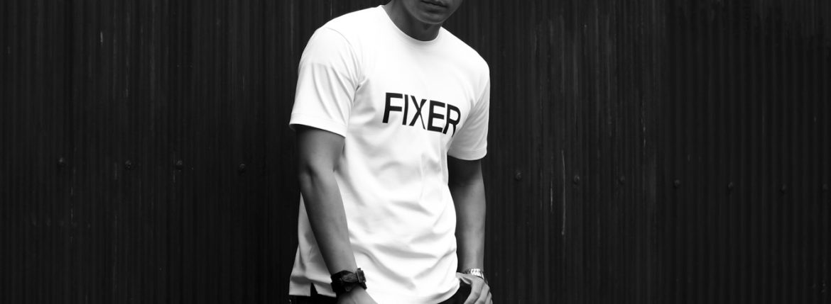 FIXER FTS-02 Print Crew Neck T-shirt WHITE フィクサー プリントクルーネックTシャツ ホワイト 愛知 名古屋 Alto e Diritto altoediritto アルトエデリット