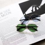 FIXER (フィクサー) TOMBOY (トムボーイ) ティアドロップ サングラス GOLD x GREEN SMOKE (ゴールド×グリーンスモーク) 【発売開始】【10/10(mon) 12時～】のイメージ