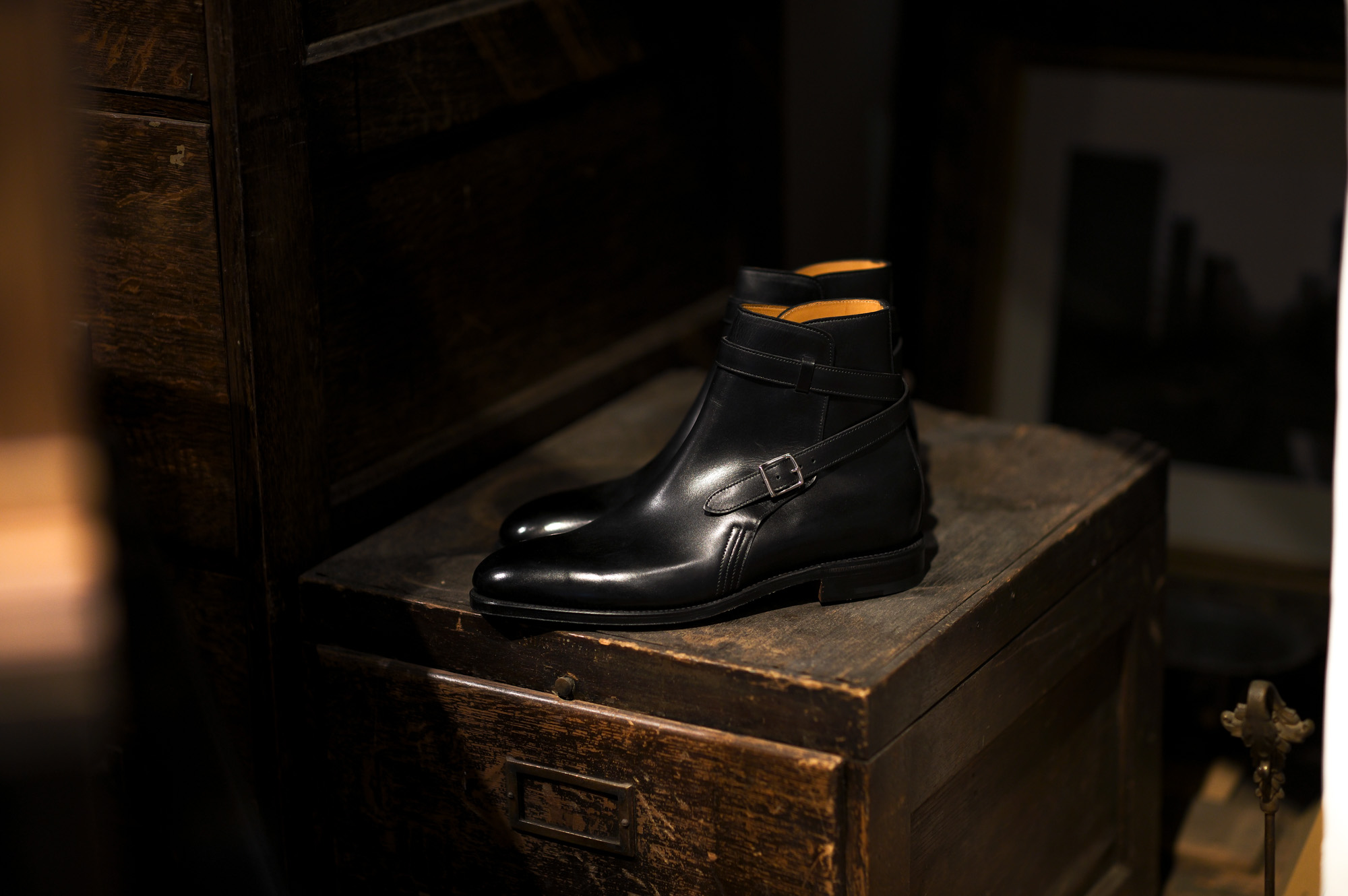 JOHN LOBB (ジョンロブ) ABBOT (アボット) 8695B Jodhpur Boots Black Calf ブラックカーフ