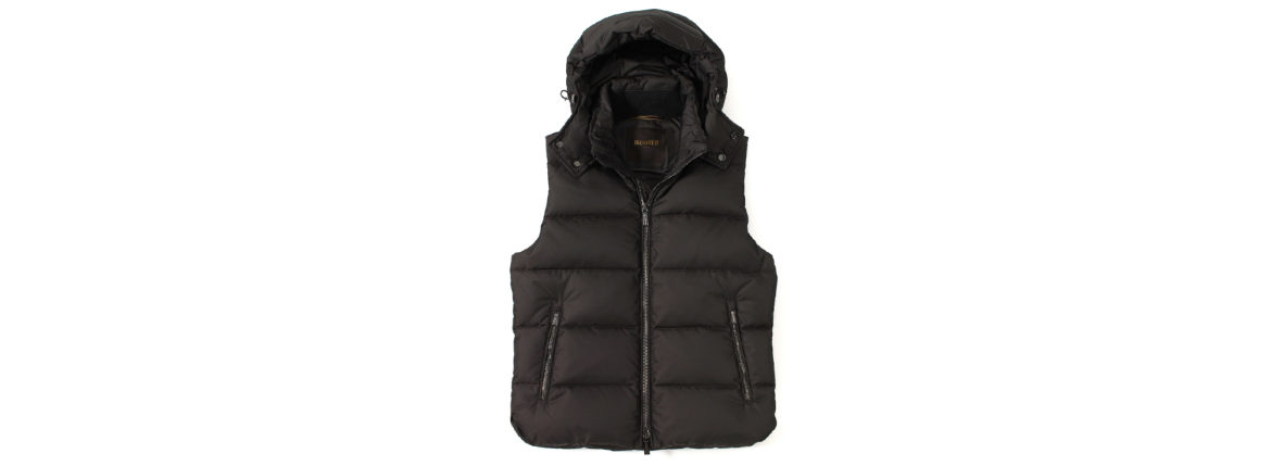 MOORER (ムーレー) FIRE-WK (フェイヤー) Nylon Down Vest ナイロン ダウンベスト ANTRACITE (チャコール) Made in italy (イタリア製) 2022 秋冬新作 【入荷しました】【フリー分発売開始】 愛知 名古屋 Alto e Diritto altoediritto　アルトエデリット ベスト ナイロンダウン 防寒