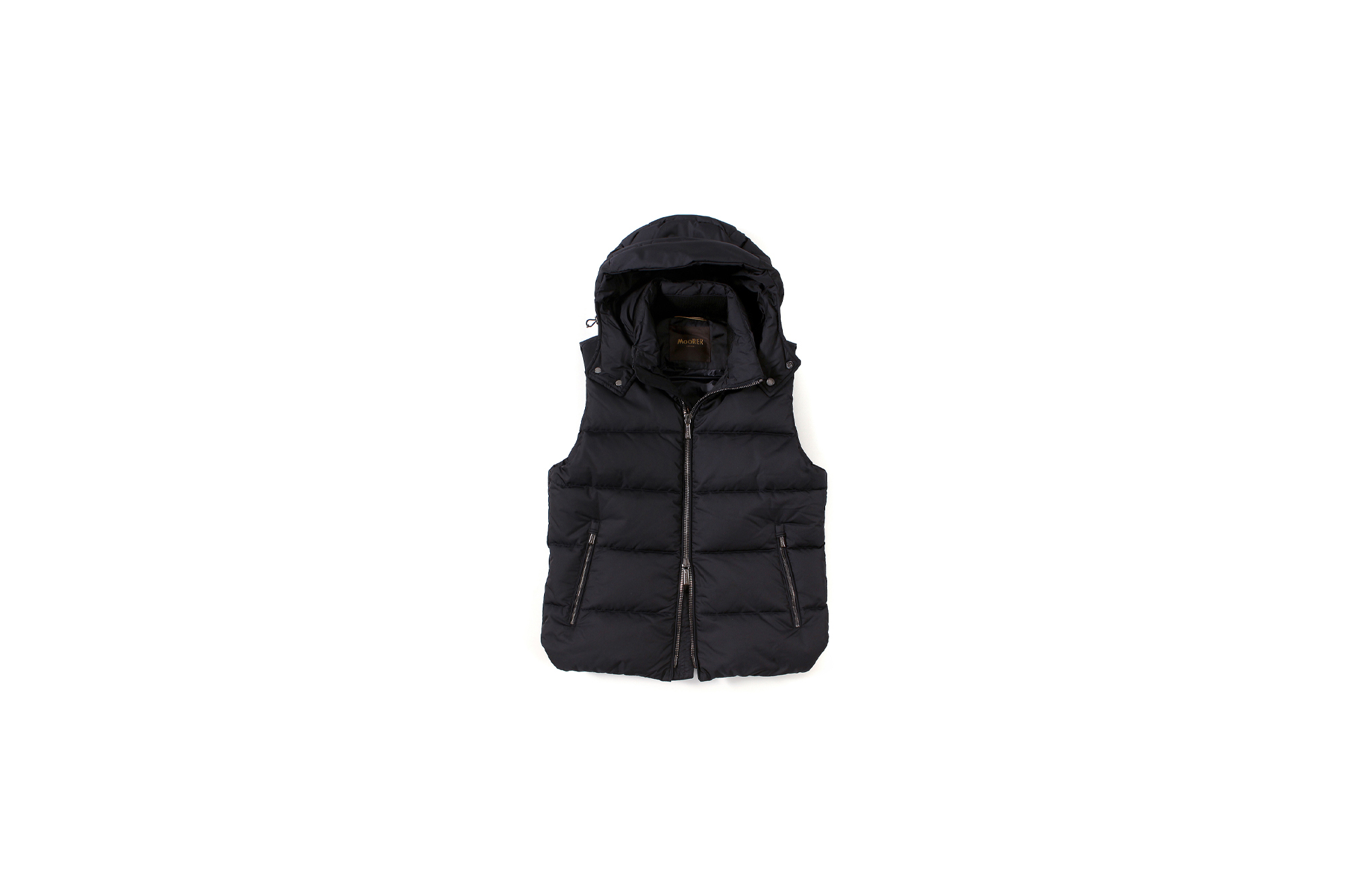 MOORER (ムーレー) FIRE-WK (フェイヤー) Nylon Down Vest ナイロン ダウンベスト BLUE (ブルー) Made in italy (イタリア製) 2022 秋冬新作 【入荷しました】【フリー分発売開始】 altoediritto　アルトエデリット ベスト ナイロンダウン 防寒