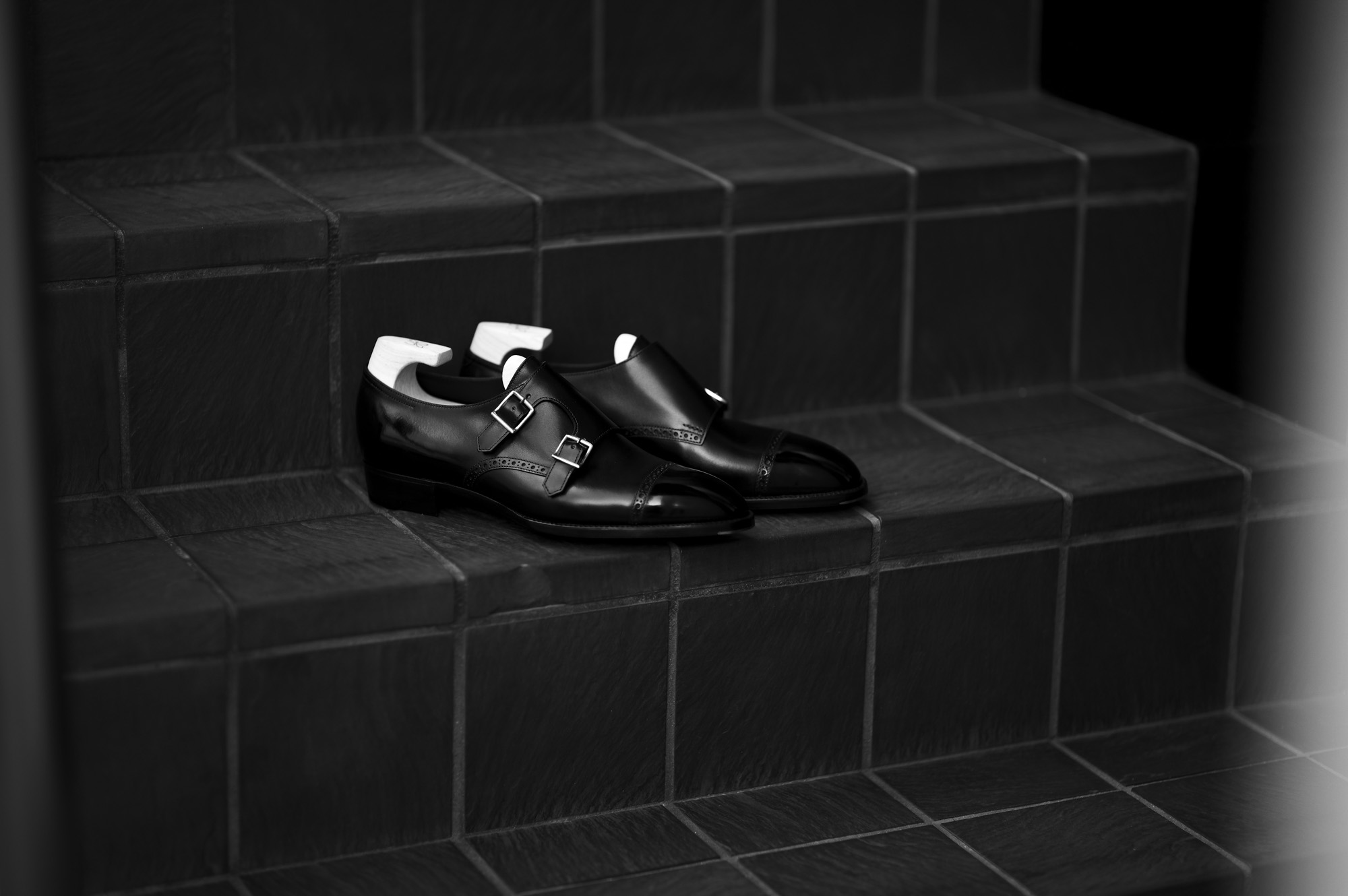 Yohei Fukuda MTO Double Monk Strap Black Calf Black 2022 ヨウヘイフクダ ダブルモンクストラップ ブラックカーフ ブラック 愛知 名古屋 Alto e Diritto altoediritto アルトエデリット