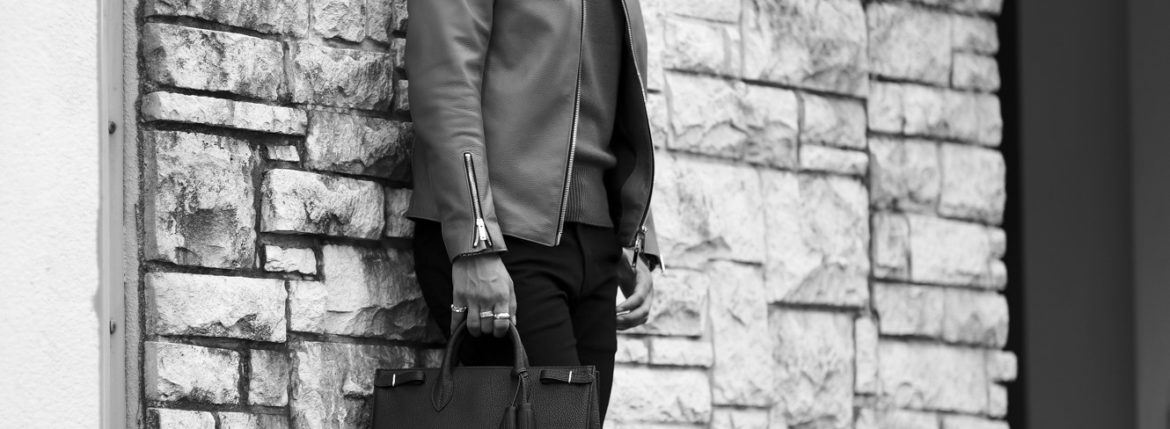 ACATE × cuervo bopoha (アカーテ × クエルボ ヴァローナ) KARIF (カリフ) Montblanc leather (モンブランレザー) トートバッグ レザーバッグ NERO(ネロ) MADE IN ITALY (イタリア製) 2022 【Special Model】のイメージ