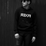 FIXER (フィクサー) FPK-05 Reverse Print Technical Jersey hoodie テクニカルジャージー フーディー BLACK (ブラック) 【SOLD OUT】のイメージ