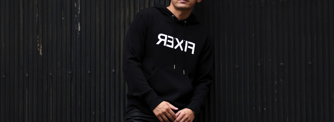 FIXER (フィクサー) FPK-05 Reverse Print Technical Jersey hoodie テクニカルジャージー フーディー BLACK (ブラック) 【ご予約開始】【2022.11.12(Sat)～2022.11.27(Sun)】愛知 名古屋 Alto e Diritto altoediritto アルトエデリット