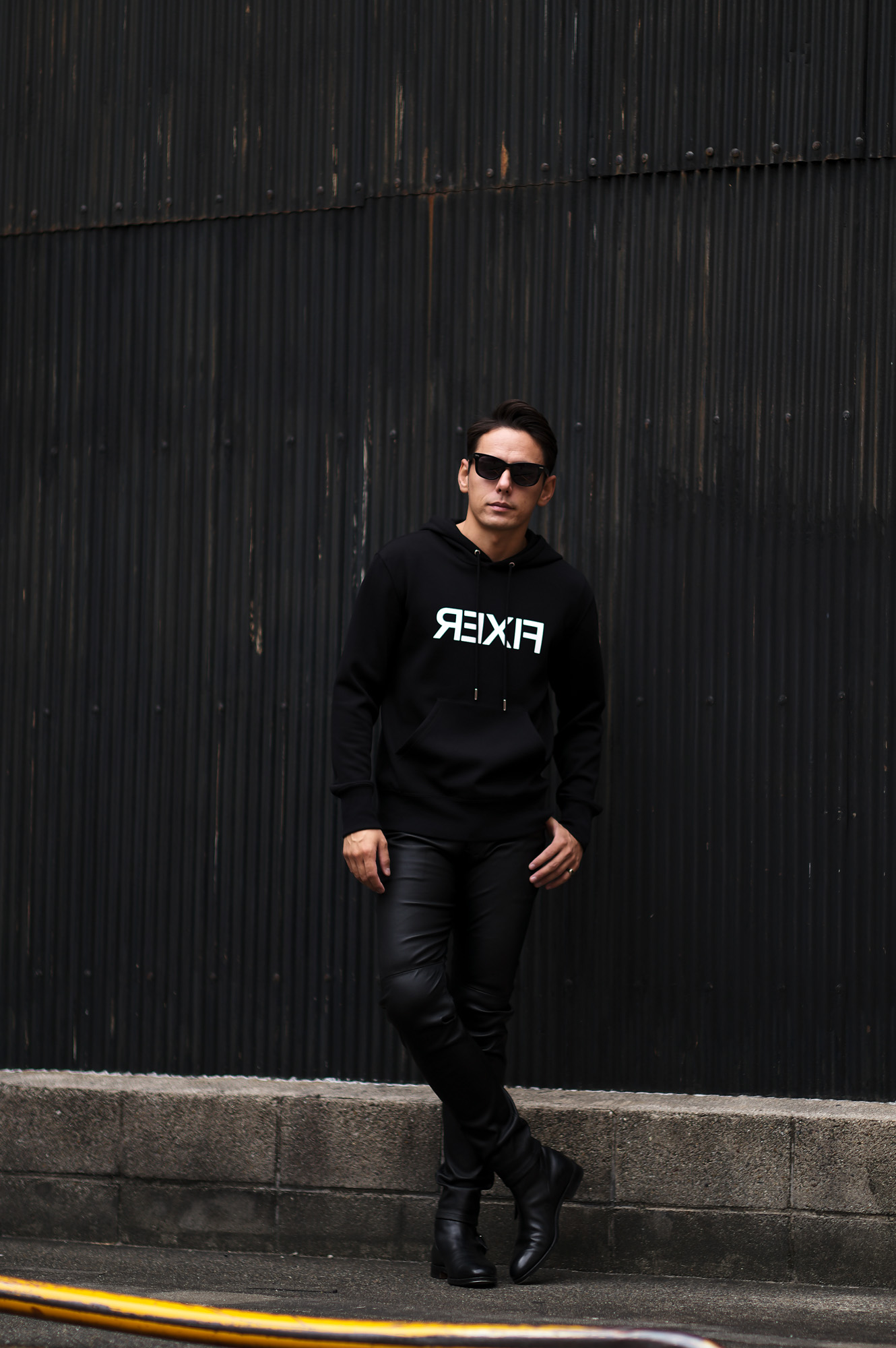 FIXER (フィクサー) FPK-05 Reverse Print Technical Jersey hoodie テクニカルジャージー フーディー BLACK (ブラック) 【ご予約開始】【2022.11.12(Sat)～2022.11.27(Sun)】愛知 名古屋 Alto e Diritto altoediritto アルトエデリット