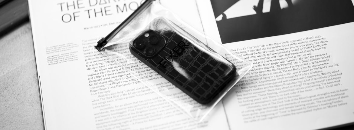 FIXER "iPhone 14Pro Crocodile Case" ALL BLACK フィクサー アイフォンケース 携帯ケース クロコダイルケース 愛知 名古屋 Alto e Diritto altoediritto アルトエデリット