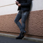 ISAMU KATAYAMA BACKLASH (イサムカタヤマ バックラッシュ) Stretch Skinny Crash Denim Pants ストレッチ スキニー クラッシュ デニムパンツ BLACK CRASH (ブラッククラッシュ) MADE IN JAPAN (日本製) 【Alto e Diritto別注】【Special Model】のイメージ