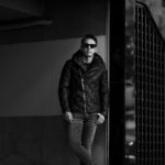 ISAMU KATAYAMA BACKLASH The Line (イサムカタヤマ バックラッシュ ザ・ライン) ITALY CALF DOWN JACKET T-232 (イタリー カーフ ダウンジャケット) 925 STERLING SILVER (925 スターリングシルバー) レザー ダウン ジャケット BLACK (ブラック) MADE IN JAPAN (日本製) 2022秋冬新作 【Special Model】【入荷しました】【フリー分発売開始】のイメージ