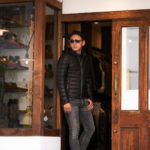 MOORER (ムーレー) BASILE-P3 (バージル) ホワイトグースダウン ラムレザー ダウン ジャケット NERO (ブラック) Made in italy (イタリア製) 2022秋冬新作 【入荷しました】【フリー分発売開始】のイメージ