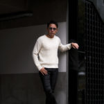 RIVORA (リヴォラ) Mohair Multi Cable Pull Over (モヘア マルチケーブル プルオーバー) モヘアウール マルチケーブル クルーネック セーター WHITE (ホワイト・030) MADE IN JAPAN (日本製) 2022 秋冬新作のイメージ