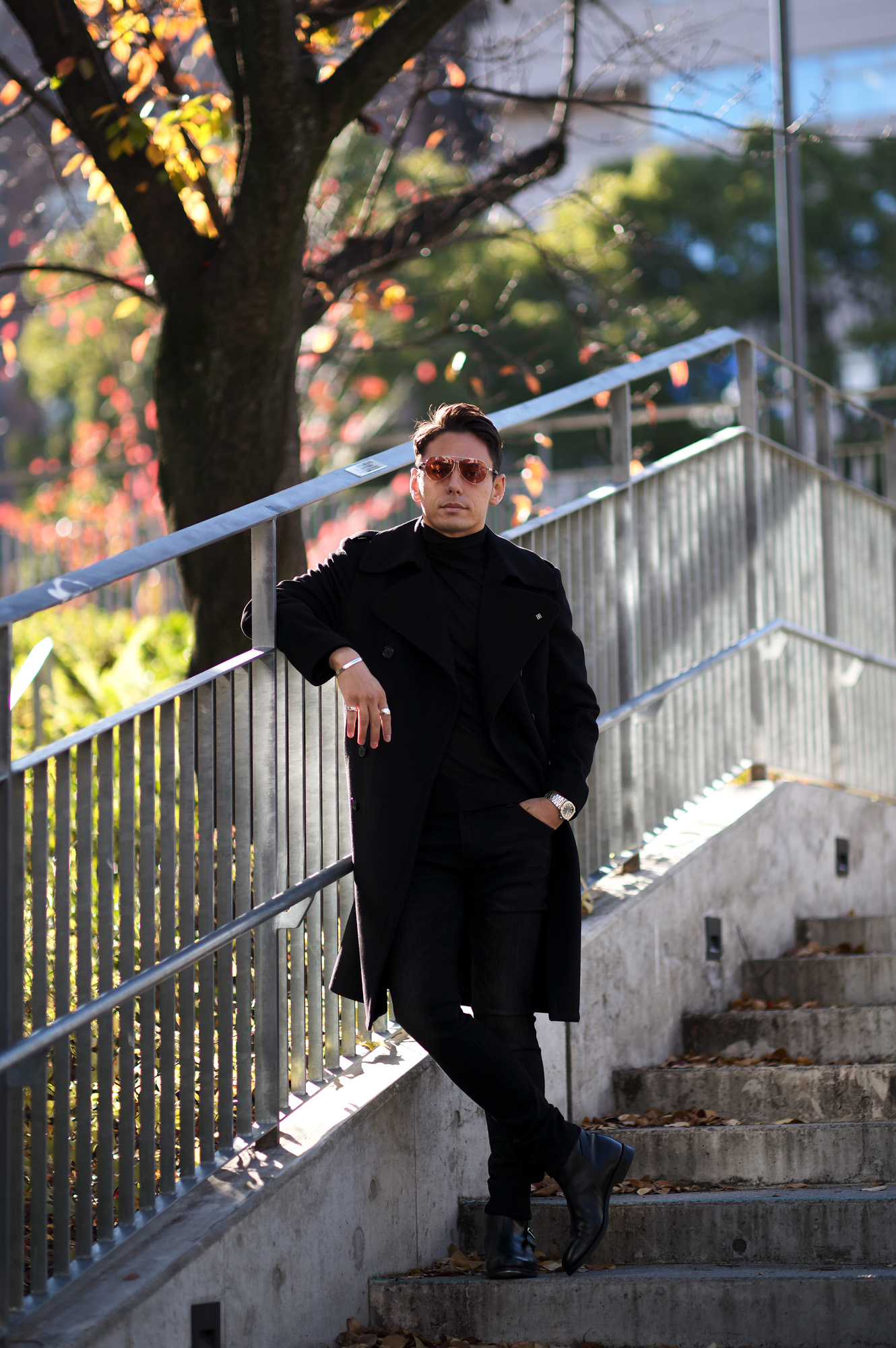 TAGLIATORE (タリアトーレ) C-JUNKERS Military Cashmere coat ミリタリー カシミア コート NERO (ブラック) Made in italy (イタリア製) 2022秋冬新作 愛知 名古屋 Alto e Diritto altoediritto アルトエデリット